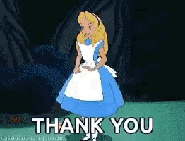 Thankyou Aliceinwonderland GIF