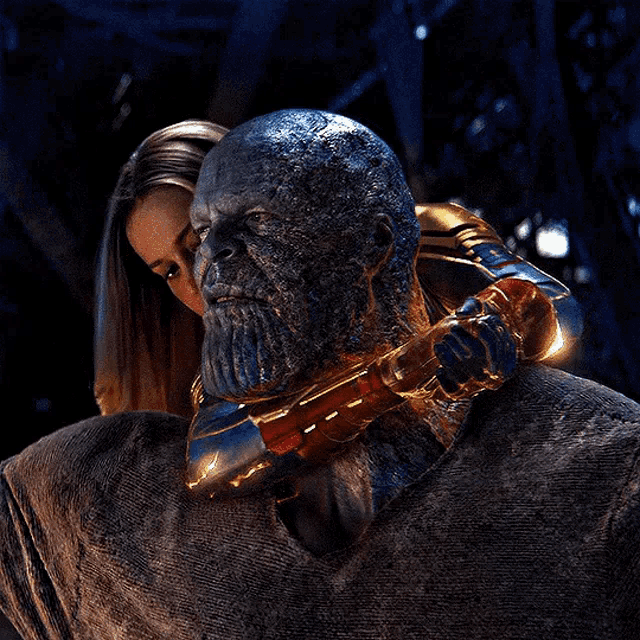 Thanos Captain Marvel GIF