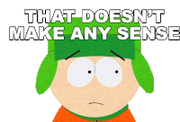 That Doesnt Make Any Sense Kyle Broflovski Sticker