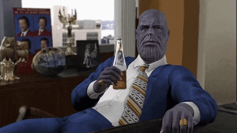 That Escalated Quickly Thanos GIF