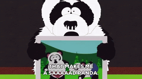 That Makes Me A Sad Panda Sexual Harrasment Panda GIF