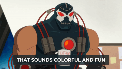That Sounds Colorful And Fun Bane Bane Fun GIF