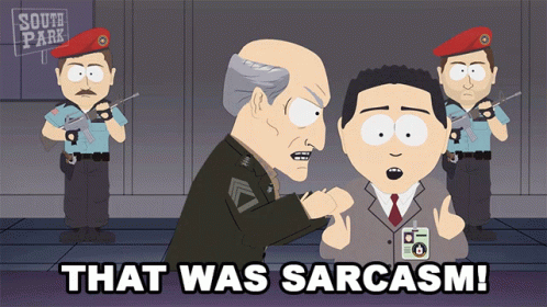 That Was Sarcasm General Deckler GIF