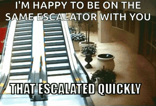 Thatescalatedquickly Escalator GIF