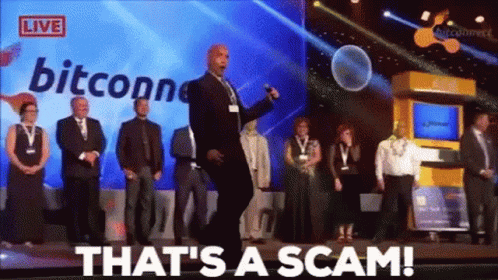 Thats A Scam Bitconnect Coin GIF