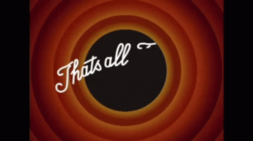 Thats All Folks GIF. This 498 x 277 animated GIF is part of our isso a tudo pessoal collection. Created by JohnE03. View the original animation, share it…
