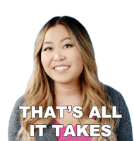 Thats All It Takes Ellen Chang Sticker