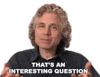 Thats An Interesting Question Steven Pinker Sticker