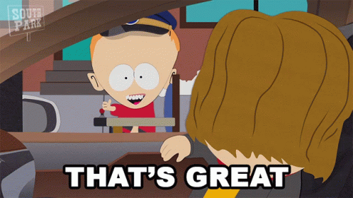 Thats Great Nathan GIF. This 498 x 280 animated GIF is part of our south park timmy collection. Related themes include good news, nice. Created by…