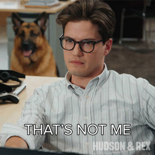 Thats Not Me Jesse Mills GIF. This 498 x 498 animated GIF is part of our psych thats the wrong number collection. Created by HudsonandRex. View the original…