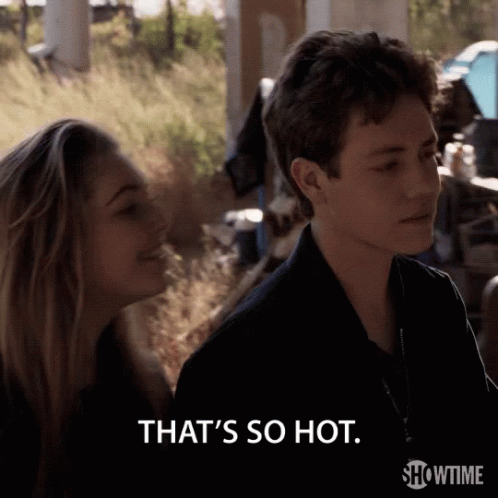 Thats So Hot Smile GIF