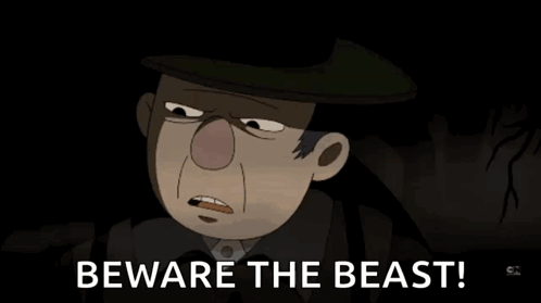 The Beast Over The Garden Wall GIF. This 498 x 279 animated GIF is part of our over the garden wall the beast collection. Created by AbbyDobyns. View the…