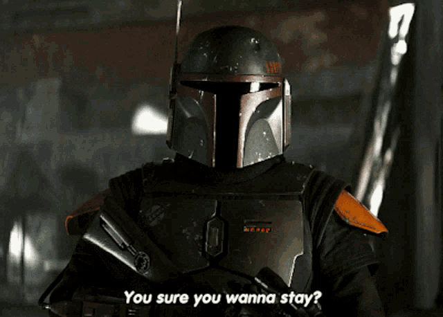 The Book Of Boba Fett You Sure You Wanna Stay GIF