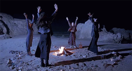 The Craft Wtiches GIF. This 450 x 244 animated GIF is part of our frollo witchcraft collection. Related themes include beach, bonfire, lightning. View the…