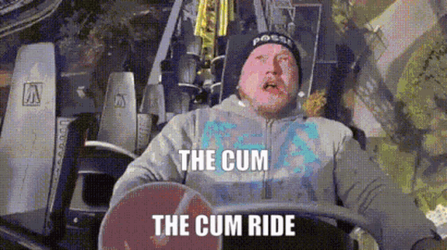 The Cum Ride Roller Coaster GIF