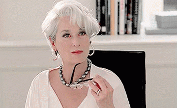The Devil Wears Prada Meryl Streep GIF. This 348 x 212 animated GIF is part of our miranda priestly collection. View the original animation, share it, or…
