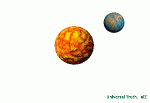 The Earth Moves Round The Sun Rotation GIF