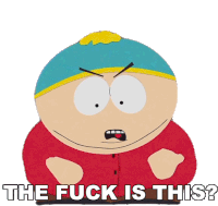 The Fuck Is This Eric Cartman Sticker