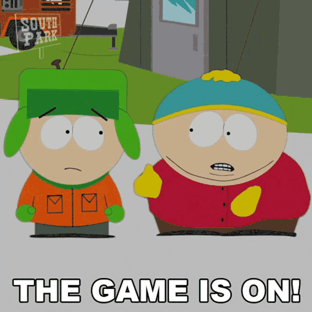 The Game Is On Eric Cartman GIF