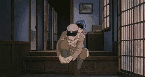 The Grave Of The Fireflies 火垂るの墓 ジブリ 玄関 靴 ブーツ GIF
