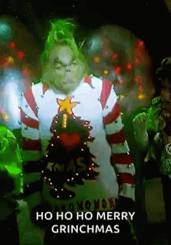 The Grinch I Love Xmas GIF