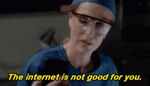 The Internet Is Not Good For You Nono GIF
