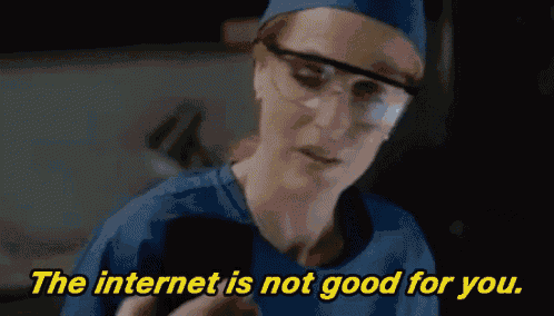 The Internet Is Not Good For You X Files GIF