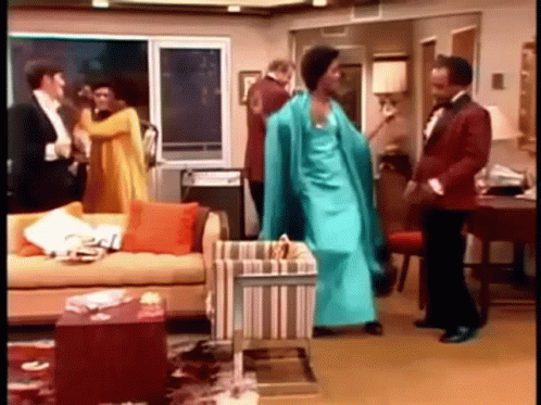 The Jeffersons Dance GIF. This 498 x 373 animated GIF is part of our george jefferson walk collection. Related themes include dance, happy, party. Created…