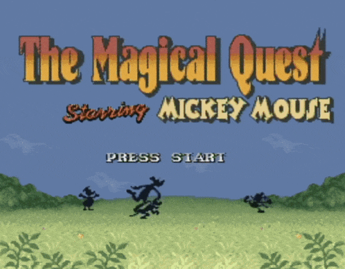 The Magical Quest Starring Mickey Mouse Super Nintendo GIF
