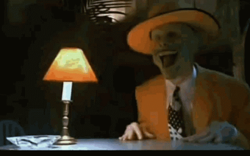 The Mask Jim Carrey Heart Pounding GIF