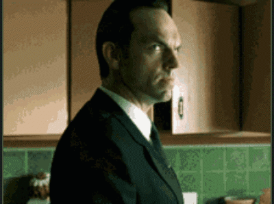 The Matrix Agent Smith GIF. This 400 x 298 animated GIF is part of our matrix collection. Related themes include laugh, laughing, reaction. Created by…