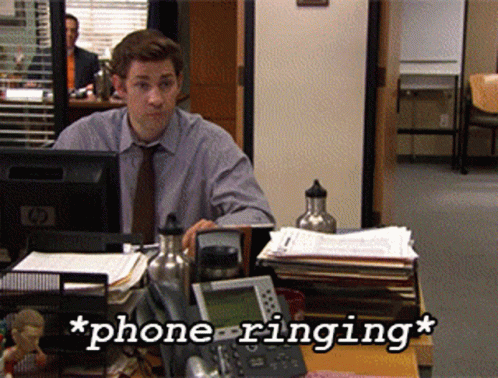 The Office Phone GIF