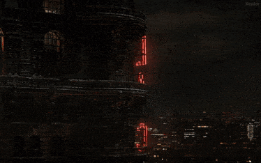 The Penguin Bat Signal GIF