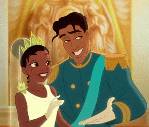 The Princess And The Frog Wedding GIF