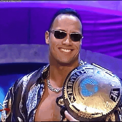 The Rock Smile GIF