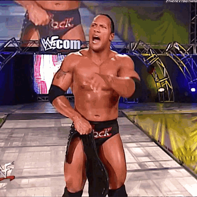 The Rock Wcw Champion GIF