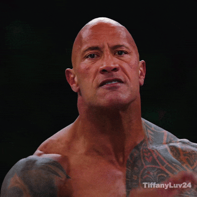 The Rock Wrestlemania 40 GIF