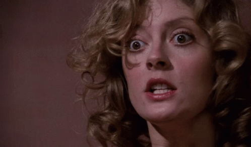 The Rocky Horror Picture Show Susan Sarandon GIF. This 498 x 292 animated GIF is part of our susan sarandon collection. Related themes include screaming…