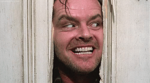 The Shining Creepy GIF. This 498 x 278 animated GIF is part of our heres johnny collection. Related themes include creepy. View the original animation…