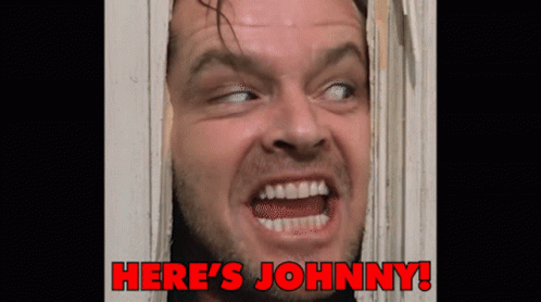 The Shining Heres Johnny GIF. This 498 x 278 animated GIF is part of our heres johnny collection. Created by billybanana. View the original animation, share…