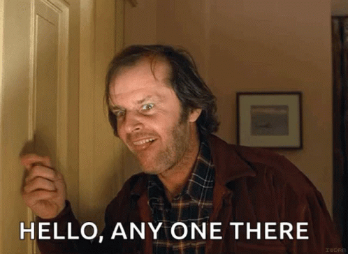 The Shining Jack Nicholson GIF. This 498 x 364 animated GIF is part of our hello is there anybody out there collection. Created by ThaNative. View the…
