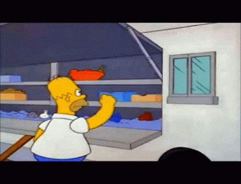 The Simpsons Homer Simpson GIF. This 498 x 381 animated GIF is part of our quiero mi bocadillo collection. Related themes include angry, homer simpson, mad…