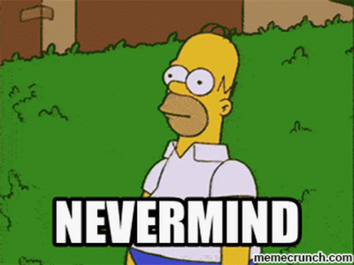 The Simpsons Nevermind GIF