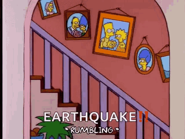 The Simpsons Rumbling GIF