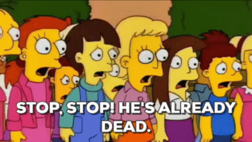 The Simpsons Stop GIF. This 498 x 280 animated GIF is part of our stop hes already dead collection. Related themes include stop, the simpsons. Created by…