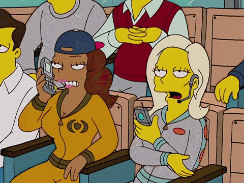 The Simpsons Talking GIF