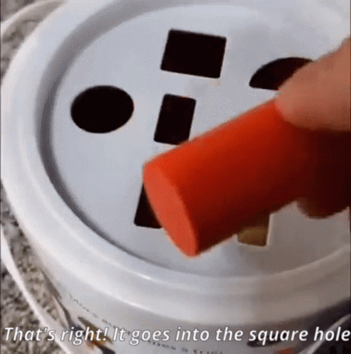 The Square Hole Shapes GIF