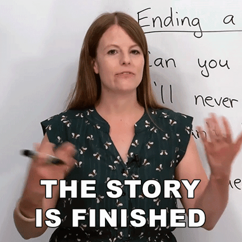 The Story Is Finished Emma GIF. This 498 x 498 animated GIF is part of our my watch has ended collection. Created by engvid. View the original animation…