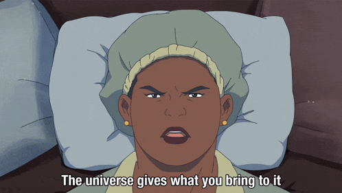 The Universe Gives What You Bring To It Amanda Waller GIF