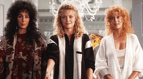The Witches Of Eastwick Michelle Pfeiffer GIF. This 498 x 277 animated GIF is part of our susan sarandon collection. Created by worldcinema. View the…